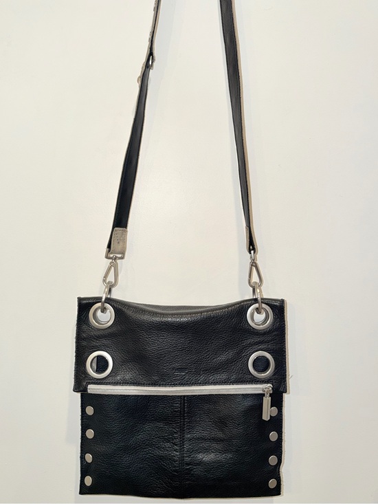 Hammitt Handbags - Hammitt LA Montana Black Leather Tan Suede Large Reversible Crossbody Bag